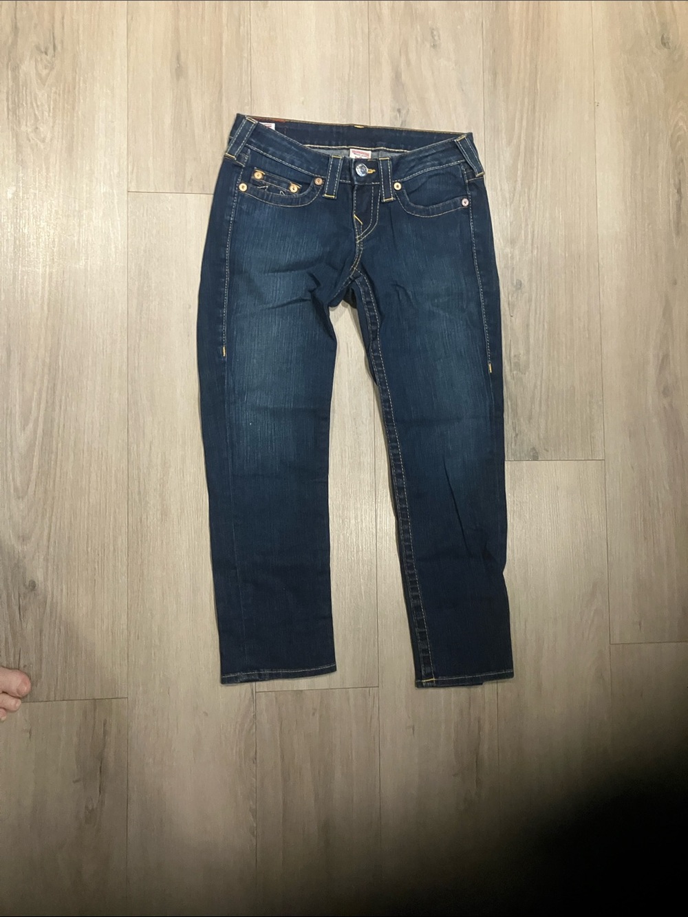 True Religion low rise crop jeans size 26